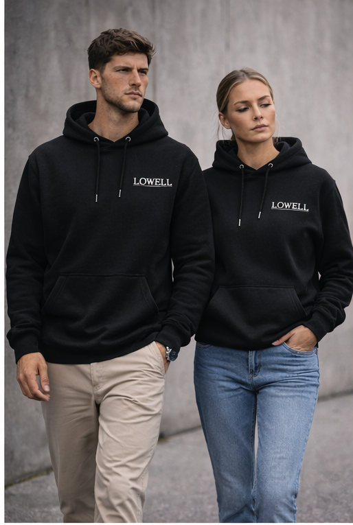 Lowell Hoodie Zwart